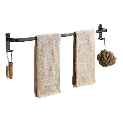 (1, 12Inches) Towel Hanger Wall Mounted CM Towel Rack Bathroom Aluminum Black Towel Bar