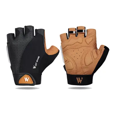 (S, Half) Bike Gloves Anti-slip Breathable Anti-shock Full/Half Finger Gloves Outdoor Sport Bicy