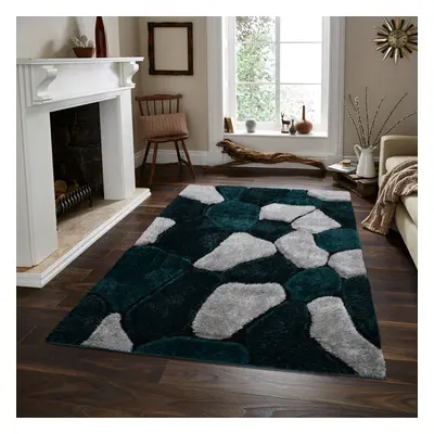 (EMERALD GREEN, 200x270cm) Extra Large 3D Shaggy Living Room Rugs Dense Pile