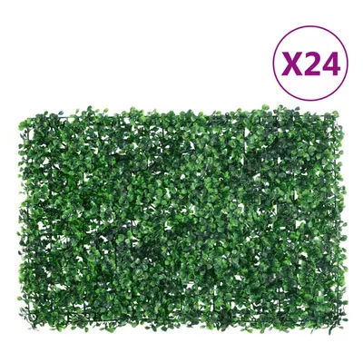 vidaXL Artificial Shrub Leaf Fence Privacy Fence ScreenÃÂ pcs Green 40x60 cm