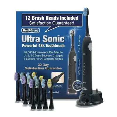 Best4 Electric Sonic Toothbrush FREE HOUR TRACKED DELIVERY The Latest Model (inc Brush heads Val