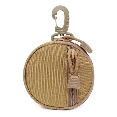 (Tan) 1000D Tactical Wallet Pocket Military Accessory Bag Portable Mini Money Coin Pouch Keys Ho