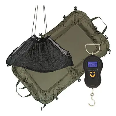 Coarse Carp Fishing Beanie Unhooking Mat + LCD Digital Weight Scale & Sling