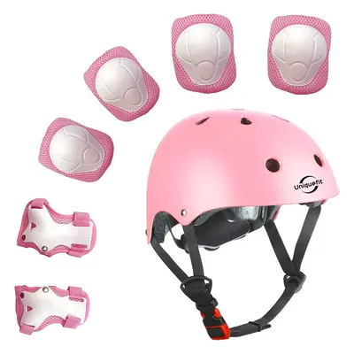 Kids Pieces Outdoor Sports Protective Gear Set Boys Girls Cycling Helmet Safety Pads Set KneeElb