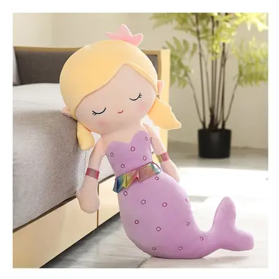 (Purple, 80cm) Large Mermaid High Quality Filled Cotton Stuffed Plush Toy for Girls Princess