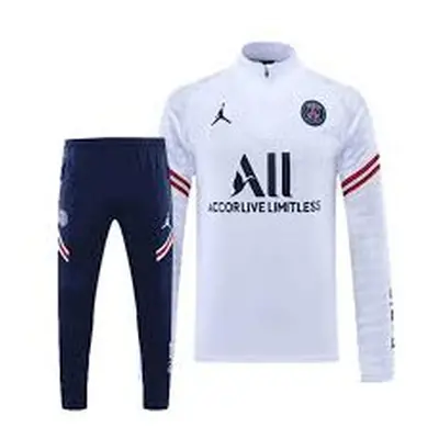 (Small Jordan White Blue Psg Tracksuit) PSG TRACKSUITS