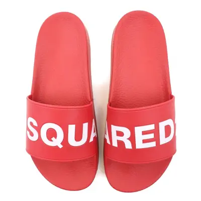 (M068 Red, 11) Dsquared2 FM0101 Logo Sliders