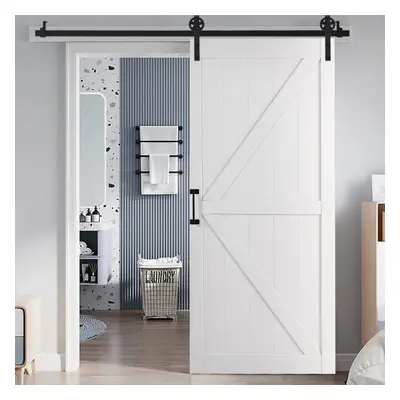 (White) Farmhouse Style Wooden Barn Door