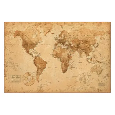 World Map (Antique) Art 24x36 Poster