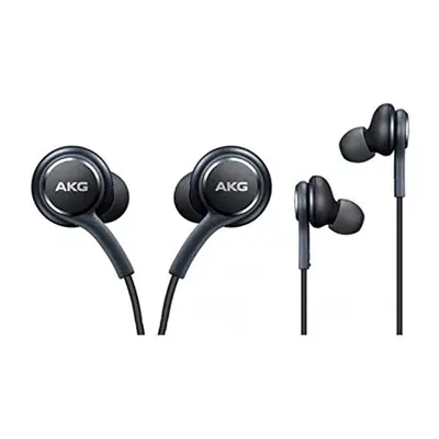 Official Galaxy S8 / S8+ Handsfree Headphones/Earphones - Tuned by AKG/Harman Kardon - Black (EO