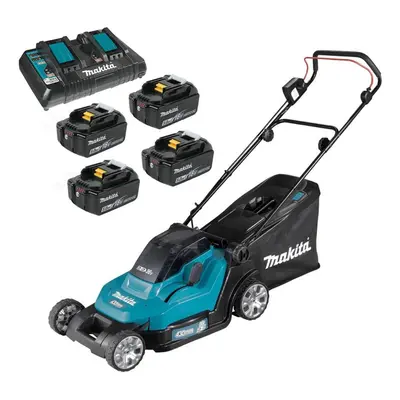 Makita DLM432 Twin 18v / 36v LXT Cordless 43cm Lawn Mower Soft Start x 5AH