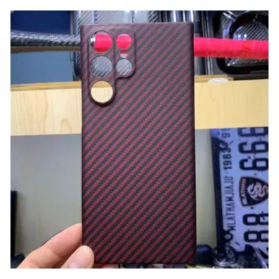 (red, iphone 11promax) Real Carbon Fiber Case For Samsung Galaxy S22 S23 Ultra Z Fold Z Fold /ip