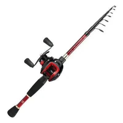 (red, 2.1m&Left hand) Sougayilang Fishing Rods And Reels 1.8m/2.1m/2.4m Casting Fishing Rod Reel