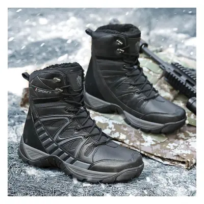 (brown, 42) Tuinanle Men Winter Boots Warm Waterproof Sneakers Outdoor Activities Snow Work Boot