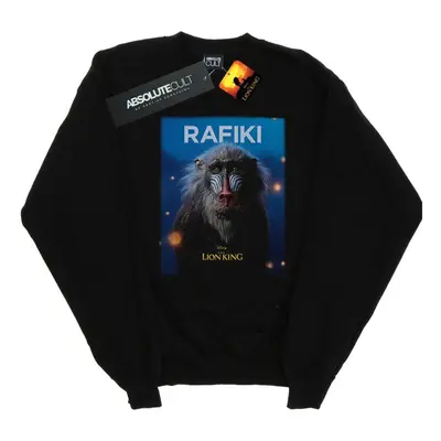 (L, Black) Disney Mens The Lion King Movie Rafiki Poster Sweatshirt