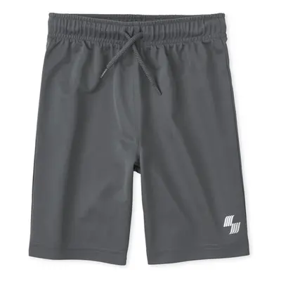 The Children's Place Boys' Athletic Basketball Shorts Dark Grey XX-Large