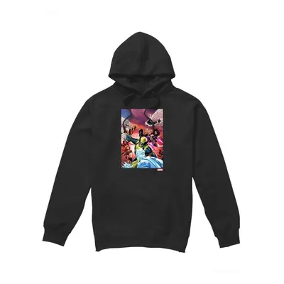 (M, Black) Marvel Mens X-Men Team Defend Hoodie