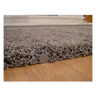 (120cm x 170cm) Abaseen Soft thick shaggy rug available in Taupe