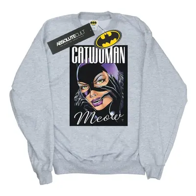 (XL, Sports Grey) DC Comics Mens Batman Catwoman Feline Fatale Sweatshirt