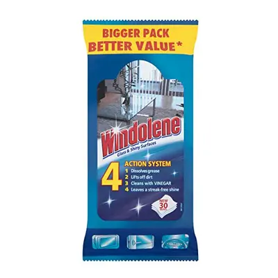 Windolene Glass and Shiny Surfaces Wipes, Pack of Wipes