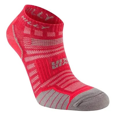 (M) Hilly Unisex Ankle Socklet Twin Cushioned FootWear - Magenta/Grey -3 Pairs for