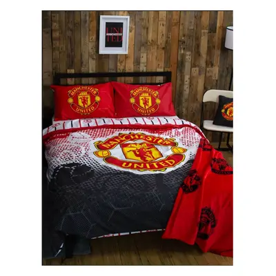 (Double) Manchester United FC Crest Duvet Cover and Pillowcase Set