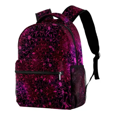 Lightweight Laptop Daypack Retro Flower Pattern Pink Rose Backpack College Schoolbag Travel Casu