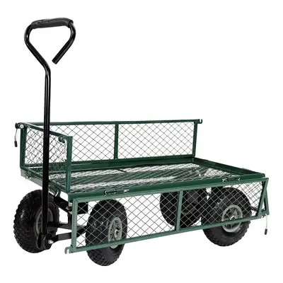 Garden TROLLEY Utility Cart Heavy Duty Trailer Removable/Folding Sides