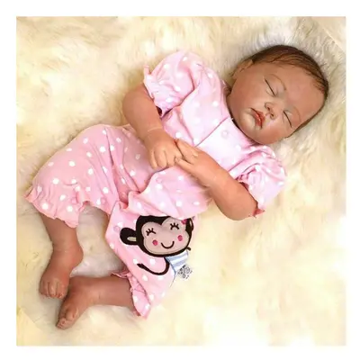 18" Reborn Doll Baby Real Life Like Soft Silicone Newborn Dolls Kids Gifts