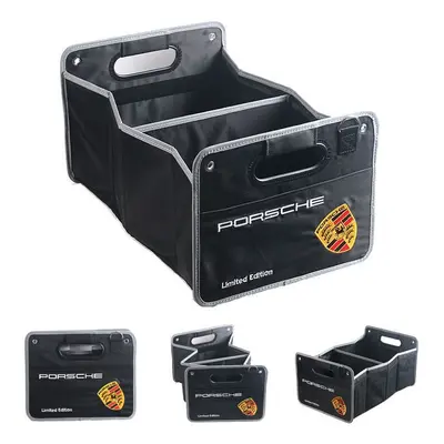 Porsche multi-function folding car trunk storage box storage box