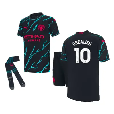 (1-2 Years) Man City Third Mini Kit (GREALISH 10)