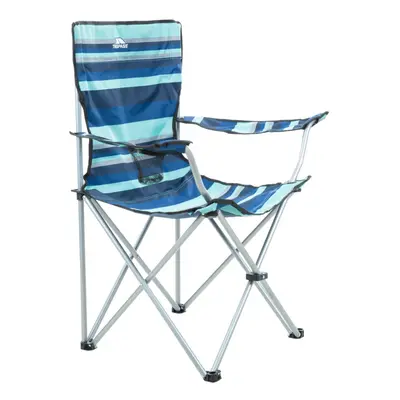 (EACH, Blue Stripe) Trespass Adults Folding Camping Chair Cup Holder