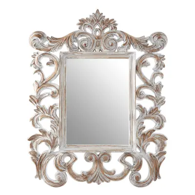 Premier Housewares Antique Grey Fleur-De-Lis Wall Mirror