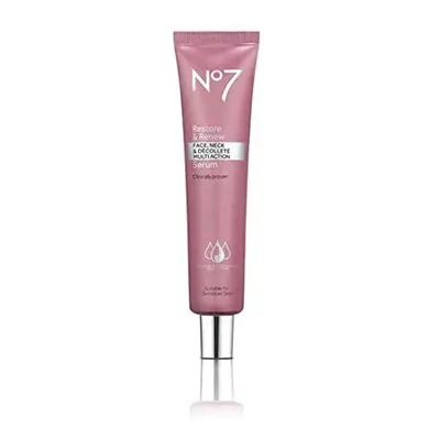 No7 Restore & Renew FACE, NECK & Dï¿½COLLETï¿½ MULTI ACTION Serum 75ml