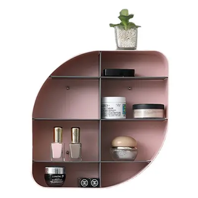 (Pink, Leaf Style) Geometric Wall Shelves Waterproof Rustproof Durable Bathroom Wall Shelves