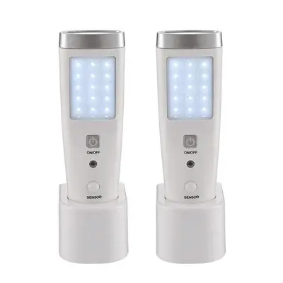 (2pcs) In Multi-function Emergency Light Motion Sensor Wall Night Light Battery Powered LED Flas