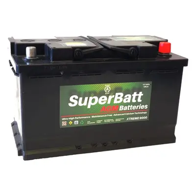 Superbatt XC115AGM 12V 80AH 800A TYPE VRLA AGM Battery for Start Stop Cars & Vehicles - High Per