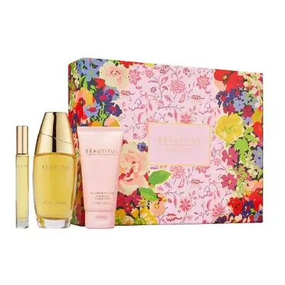 Beautiful Pcs Set: 2.5 Eau De Parfum Spray + 2.5 Perfumed Body Lotion + 0.2 Oz Eau De Parfum Tra