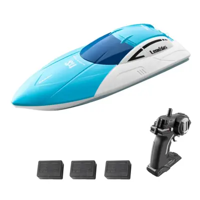 (blue, battery) Remote Control Boat 2.4ghz Remote Control Ship Toy Gift For Kids Adults Boys Wit