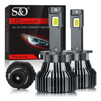 (D2S/D2R) 2pcs 50000lm D3s Led Headlights Canbus D1s D2s D4s D5s D8s D1r D2r D2c D3r D4r Turbo L