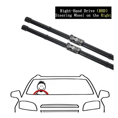 (RHD) 2pcs For Zeekr 2023 Front Wiper Blades Rubber Windshield Windscreen Window Brushes Cleanin