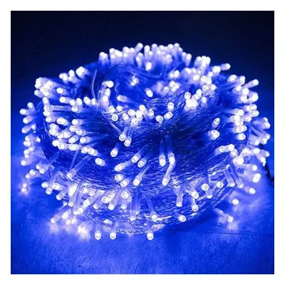 (blue, 50m 400leds 220V EU) Christmas Lights 50m Decorative Led String Fairy Light Modes Garland