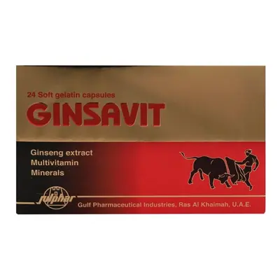 Ginsavit Softgelatin Capsules 24's Contain Ginseng Extract