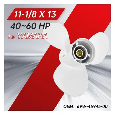 3-blade Propeller For Yamaha Motors 20hp-60hp | Part #663-45945-02 | 11-1/8 X | Aluminum Alloy B