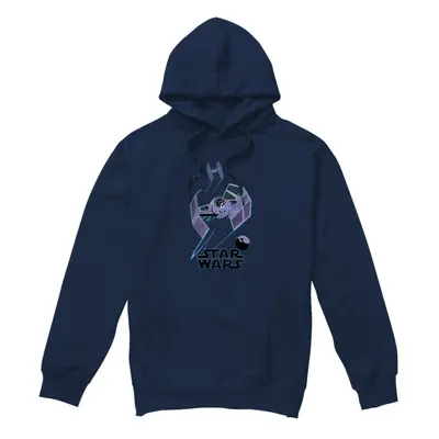 (M, Navy) Star Wars Mens Death Star Defenders Hoodie