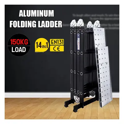 4.7M Folding Ladder Multi Purpose Extendable Work Platform Combination