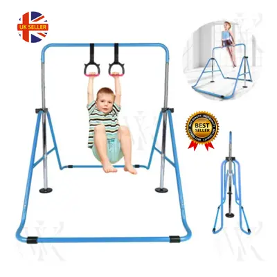 Kid Gymnastics Training Bar Child Home Gym Foldable Height Adjustable