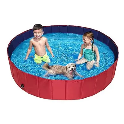 (XXL(Dia160cmx30cmH)) PVC Cat Dog Swimming Pool Puppy Bathtub Water Pool