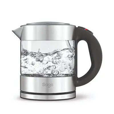 Sage the Compact Glass Kettle [BKE395UK] , 1L, Silver