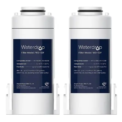 WD-EDF Replacement Filters for All Waterdrop Instant Water Filter Jug, WD-ED01, WD-ED02, WD-ED04